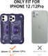 iPhone 12/iPhone 12 Pro Case 6.1" - Heavy-Duty Rugged Cover with Ring Stand + 2 Glass Screen & Camera Lens Protectors.