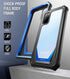 Poetic Guardian Series Case for Samsung Galaxy S20, Full-Body Hybrid Shockproof Bumper Cover, Blue/Clear