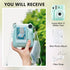 Rieibi Clear Case for Fuji Instax Mini 12, Glitter Case Bag with Back Pocket, Strap, and Photo Album