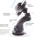Wireless Car Charger with 15W Fast Charging, Smart Sensor Cradle, Auto-Clamping Mount for iPhone 14, Samsung S23/S22/S21