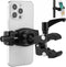 Phone Holder for Golf Cart/Microphone Stand, Fit for 3.5~7.5 inch Smartphones, 360° Adjustable Clip Mount
