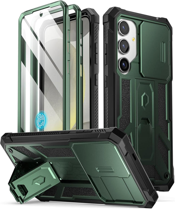 Poetic Spartan Case for Galaxy S24+ Plus 6.7", Rugged Shockproof Cover with Slide Camera Cover and Kickstand