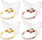 DOPENSPI 4PCS Transparent Phone Ring Holder, Adjustable Butterfly Cell Phone Ring 360Rotation Cellphone