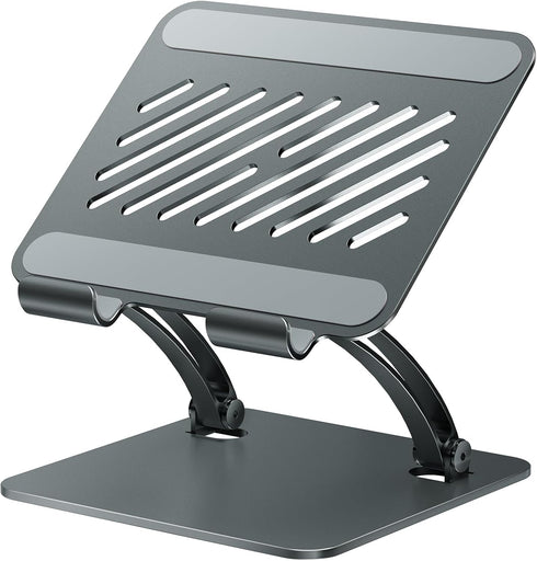 tounee Tablet Holder Stand, Dual Rod Adjustable Aluminum Desktop Stand, Compatible with 4.7-16.9"