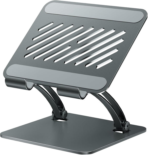 tounee Tablet Holder Stand, Dual Rod Adjustable Aluminum Desktop Stand, Compatible with 4.7-16.9"