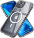 ENCASED Privacy Case for iPhone 15, Slim-fit Clear Case with Anti-Spy Screen Protector, 9H Tempered Glass