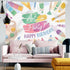 Happy Birthday Backdrop Painting, Let's Put The Art in Party Background for Photography, 7x5ft Decoration Supplies