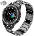 Bands for Samsung Galaxy Watch 4 Classic (46mm), 20mm Luxury Rhinestone Metal Bracelet with Bezel Ring