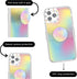 PopSockets iPhone 12/12 Pro Case - Abstract Design with Repositionable Slide Grip, Compatible with MagSafe