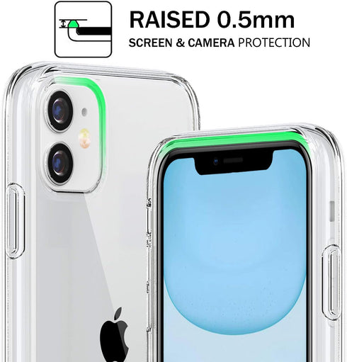 Clear Crystal TPU Phone Case Compatible with iPhone 11, 6.1 Inch