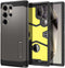 Galaxy S24 Ultra Case by Spigen Tough Armor - Gunmetal, Military-Grade Protection, Kickstand (2024)
