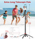Huryfox 71 inch Selfie Stick Phone Tripod - Tall Cell Phone Holder with Detachable Wireless Remote, Phone Stand