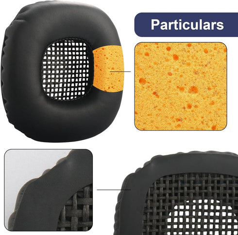 Major I Earpads Replacement Ear Cushions Cover for Marshall Major I/Major II Bluetooth Headphones (Black)