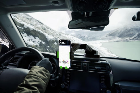 Truck Phone Holder Mount, Heavy Duty Cell Phone Holder for Dashboard Windshield, Compatible with iPhone & Samsung