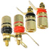 CESS Amplifier Terminal Connector Binding Post Banana Plug Jack Socket, 4 Pack