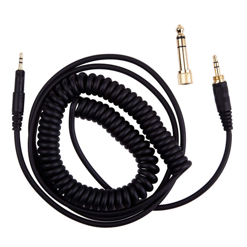 Smays ATH-M50x Cable - Coiled AUX Cord Replacement for Audio-Technica ATH-M40x, ATH-M70x Headphones, 4ft to 10ft