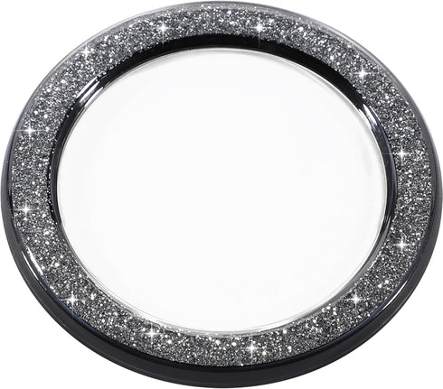 metisinno Magnetic Base Compatible with PopSocket Phone Grips and iPhone MagSafe Cases, Black Sparkle Glitter