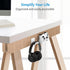 SOKUSIN Headphone Stand Headset Holder - Adhesive Gaming Earphones Hanger, Universal Desk Wall Mount Hook for all Headphone/Controller, Compatible with Beats, AirPods Max,Sony, JBL (White)