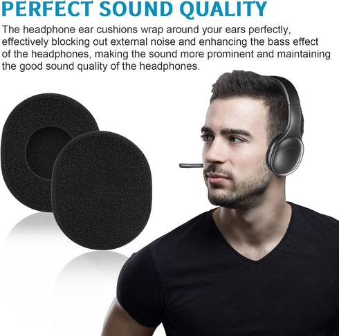 H800 Ear Pads, Replacement Ear Cushions for Logitech H800, Foam Ear Pads for Headphones