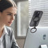 SHINEWEE 17/6/15/14/13/12 Double Magnetic Ring Phone Holder Quick Attach to Any Iron Surface | Swivel & Tilt Adjustable