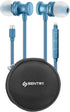 Sentry OSE450 Blue Headphones in-Ear Earbuds with Wired USB-C Connection, Inline Volume Controller & Microphone, Noise Isolation