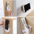 2 Pack Wall Mount Phone Holders - Adhesive Cell Phone Charging Brackets, Organizer Storage Box for Home Office.