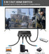 VWRHar 3 1 4K 4K 3D 1080P HDCP2.2 PS5 PS4 HDMI Switch in Out UHD HDMI Switcher Splitter, Automatic Switch with Remote