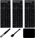 MUBUY-GOL Universal Korean Keyboard Stickers (6-in-1), Black Background with White Lettering for Computer