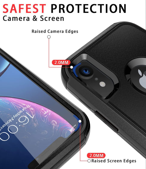 Diverbox Heavy Duty Case for iPhone XR - Shockproof, Dropproof, Dust-Proof Protection Cover for Apple iPhone Xr.