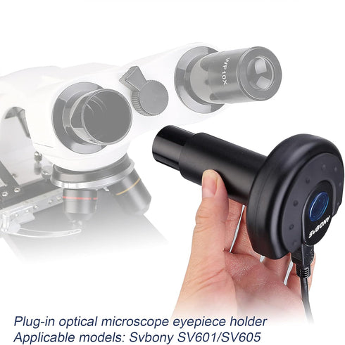 SVBONY SV189 Microscope Digital Camera, 1.3 Million Pixel USB2.0, Suitable for Color Photography