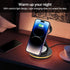 Foldable 3 in 1 Charging Station for iPhone, Magnetic Charger Stand for iPhone 15 14 13 12 11 X Pro Max, Watch, AirPods