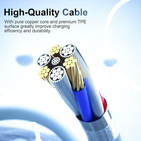 iPhone Charger 6 Feet Apple MFi Certified, Lightning Cable 6FT Fast Charging Cord Compatible with iPhone 14 13 12 11