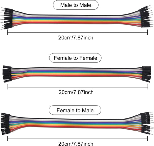 XIITIA 6pcs 0.96 inch I2C SSD1306 128x64 30pin OLED IIC Display Module LCD Screen Driver with Dupont Cables for Arduino