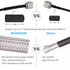 10FT, 50 RG58 MOOKEERF TNC Male to TNC Male Coax Cable Ohm Coaxial Cable with TNC Connectors for GPS Navigation