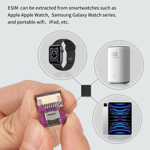 PinQiongZhe ESIM to Nano SIM Card Extension Cable ESIM Card Adapter Conversion Board ESIM Experimental Test