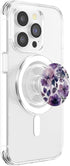Purple Lavender Blossom Leaves Flowers PopSockets PopGrip for MagSafe, Floral Girly