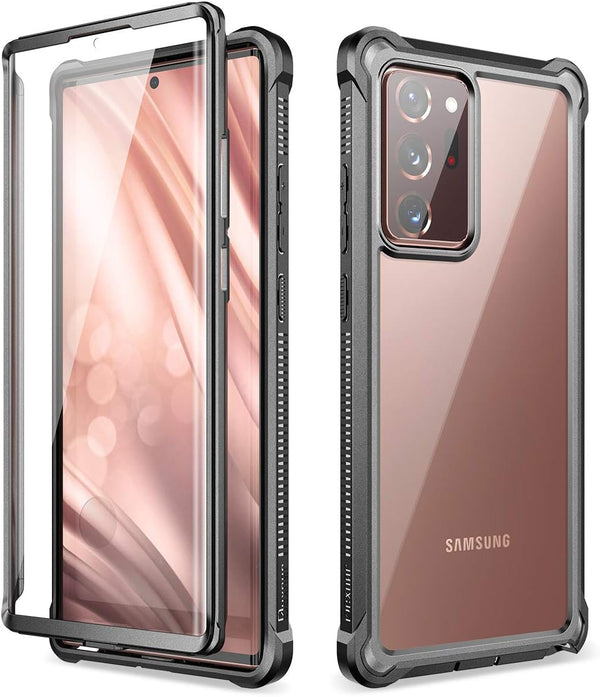 Dexnor Rugged Protective Case for Galaxy Note 20 Ultra 5G with Screen Protector - Black