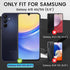 4 Pack Screen Protector for Samsung Galaxy A15 5G with 4 Pack Camera Lens Protector, Full Coverage Tempered Glass Film Anti-Fingerprint Case Friendly Bubble Free