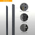 RIVECO 2 8U 3.0 mm PCS Rack Rails, Tapered Holes Rack Mount Rails for Recording & Network Wooden Cabinet Mounting