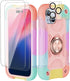 Cookiver Compatible with iPhone 15 Case 6.1" - Heavy-Duty Shockproof Military-Grade Rugged Cover