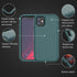 iPhone 11 Case with Screen Protector, Heavy Duty 3-Layer Shockproof Protection, Military Grade, Dark Green, 6.1"