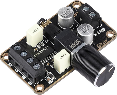 DROK PAM8406 Audio Amplifier Board, 5W+5W Mini Digital Stereo Power Amp, 2.0 Dual Channel Class D for Speaker