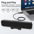 Inwa Computer Speakers for Desktop PC, USB Monitor Speakers with Clip, Wired Computer Sound Bar for Laptop with Loud