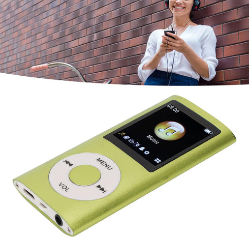 Heayzoki MP4 MP3 1.8 Inch 64G Player, Player, Portable Music Player, Lossless Sound Slim LCD Screen Supports Up