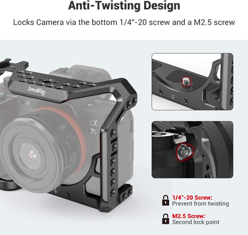 SMALLRIG Camera Cage for Sony Alpha 7S III / A7S III / A7SIII / A7S3-2999
