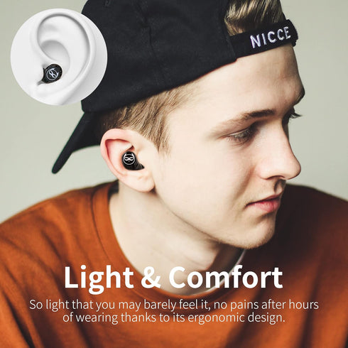 Wireless Earbuds for Kids Boys, Bluetooth Earphones with Mic, IPX5 Water Resistant, 36H Playtime