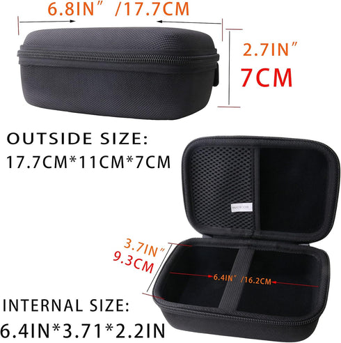 WAIYUCN Hard EVA Carrying Case for Fujifilm Instax Mini EVO Instant Camera - Black