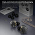 CCA Polaris in Ear Monitor, HiFi Stereo IEM Earphones with Dynamic Dual Driver, 4 Tuning Switches, Detachable Cable for