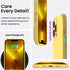 ORNARTO iPhone 13 Pro Case 6.1, Slim Liquid Silicone 3 Layers Full Covered Soft Gel Rubber Case Cover 6.1 inch - Lemon