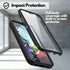 CBUS Heavy-Duty Phone Case with Built-in Screen Protector for LG Premier Pro Plus, Xpression Plus 3, Harmony 4 (Black)